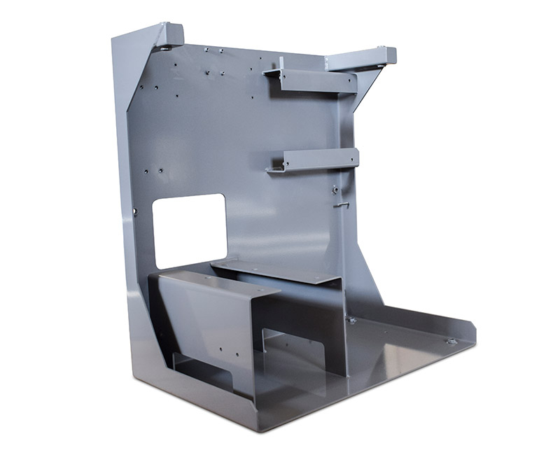 Frame with surface treatment